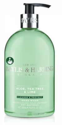 Baylis & Harding Antibakteriální Tekuté mýdlo na ruce - Aloe, Tea Tree a Limetka, 500ml