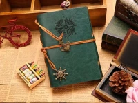 Verk Cestovné denník s kompasom Vintage zelený