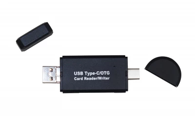 APT AK180A Čítačka kariet OTG 3v1, TF / SD, USB, Micro USB, USB-C