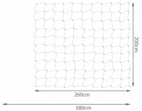 ISO 11341 Vianočný LED svetelná sieť - 260 x 200 cm, 160 diód, studená biela