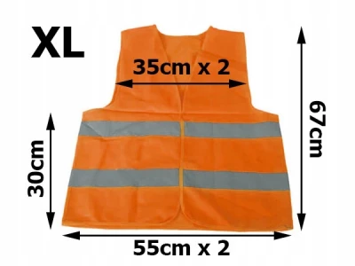 Verk Reflexná vesta oranžová XL