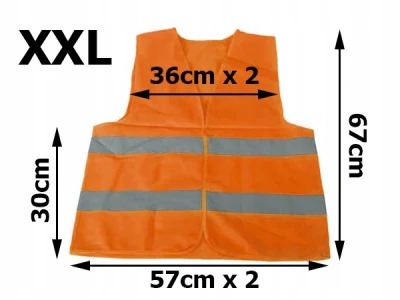 Verk Reflexná vesta oranžová XXL