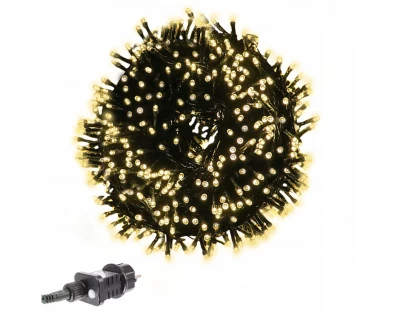 ISO 11507 Vánoční osvětlení 300 LED, 2.48W teplá bílá 33 m