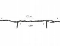 ISO 11513 Vánoční osvětlení 1000 LED, 6.9W teplá bílá 103 m 