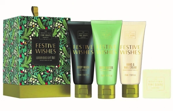 Scottish Fine Soaps Vianočná darčeková sada - Festive Wishes 4ks