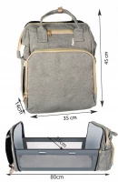 ISO Prebaľovací batoh na kočík so zabudovanou postieľkou
