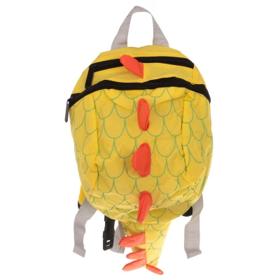 KIK Dětský voděodolný batoh Dinosaurus žlutý