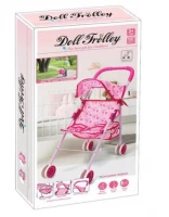 KIK Golfový kočárek pro panenky růžový