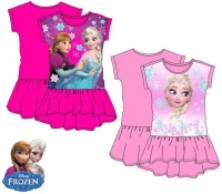 Javoli Detské šaty Disney Frozen veľ. 128 tmavo ružovej