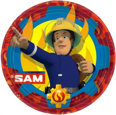 Javoli Papierové taniere Požiarnik Sam 23 cm - 8 ks