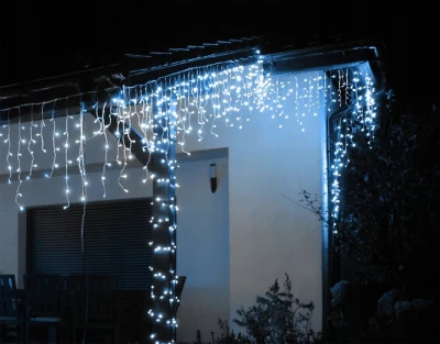 ISO 11437 Vánoční světelný závěs 500 LED, 3.6W studená bílá 20,65 m bazar