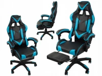 Verk 01460 Herní židle černo modrá