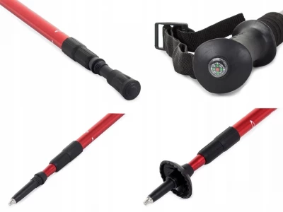 Verk 14005 Treková palica skladacie 1 ks červená