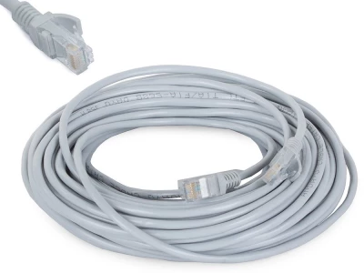 Verk 13126 Sieťový kábel RJ45, CAT5E, 20 m šedý