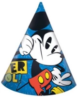 Javoli Papírová párty čepička Disney Mickey Super Cool 6 ks 