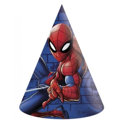 Javoli Papierová párty čiapočka Spiderman 6 ks