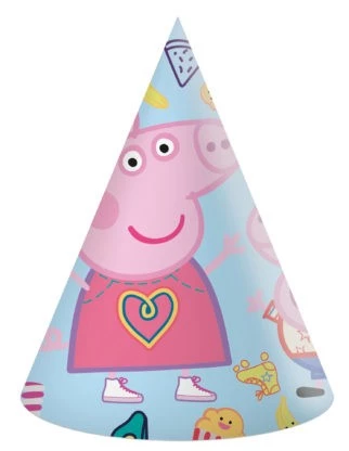 Javoli Papírová párty čepička Prasátko Peppa 6 ks