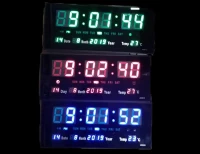 GGV 3754 LED digitální nástěnné hodiny 36 x 16 cm červené