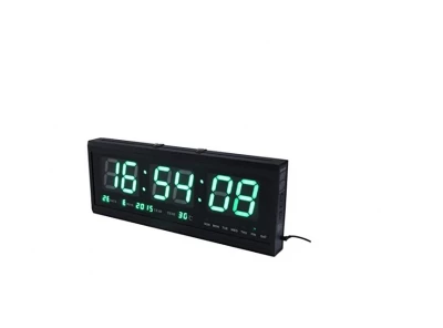 GGV 3756 LED digitální nástěnné hodiny 36 x 16 cm zelené