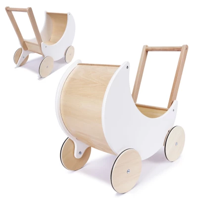 KIK KX6493 Dřevěný kočárek pro panenky 