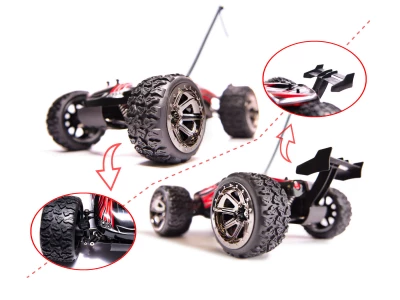 KIK RC auto 1:12 Land Buster Monster Truck 2.4GHz - červený