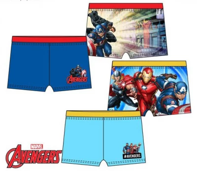 Javoli Chlapčenské plavky boxerky Marvel Avengers veľ. 128 svetlo modré