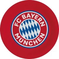 Javoli Papierové taniere FC Bayern 23 cm - 8 ks