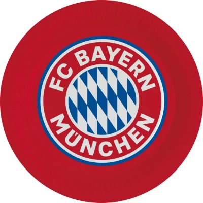 Javoli Papierové taniere FC Bayern 23 cm - 8 ks