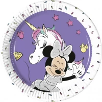 Javoli Papierové taniere Disney Minnie Unicorn 19,5 cm - 8 ks