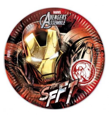 Javoli Papierové taniere Marvel Avengers 23 cm - 8 ks