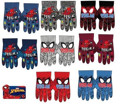 Javoli Dětské pletené rukavice Spiderman 3/6 let tm. modré