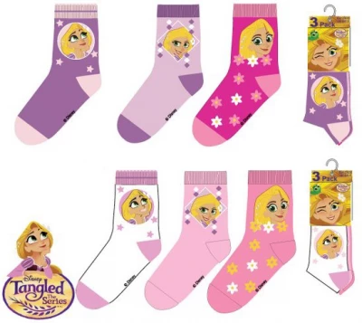 Javoli Dětské ponožky Disney Tangled vel. 27/30 3 páry