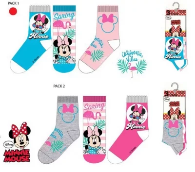 Javoli Dětské ponožky Disney Minnie vel. 23/26 3 páry