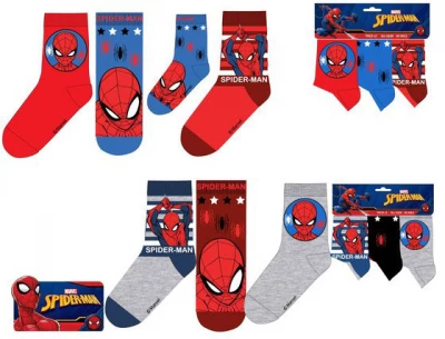 Javoli Dětské ponožky Spiderman vel. 27/30 3 páry