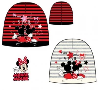 Javoli Zimné čiapky Disney Minnie veľ. 54 červeno čierna