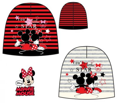 Javoli Zimní čepice Disney Minnie vel. 52 červeno černá