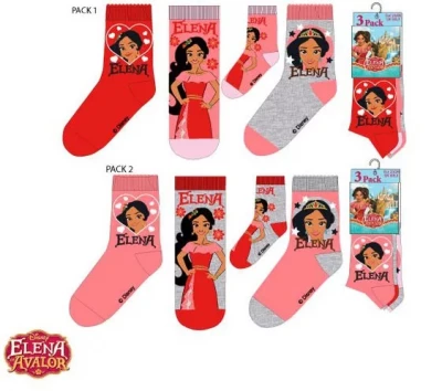 Javoli Dětské ponožky Disney Elena vel. 27/30 3 páry