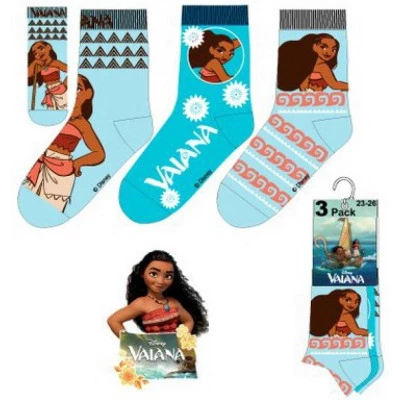 Javoli Dětské ponožky Disney Vaiana vel. 31/34 3 páry