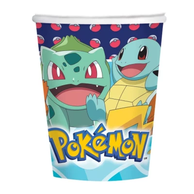 Javoli Papírové kelímky Pokémon 250 ml 8 ks