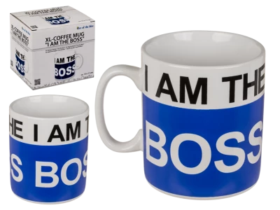 Kemis Porcelánový hrnek XL - I am the Boss 750 ml