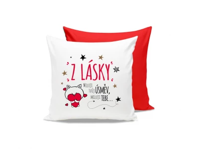 Nekupto Dárkový polštář s věnováním - Z lásky