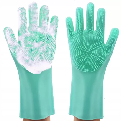 Pronett Silikónové umývacie rukavice na umývanie riadu color 2ks