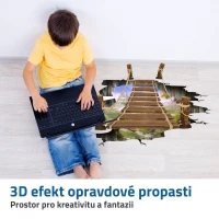 GFT 3D samolepky na podlahu - propast