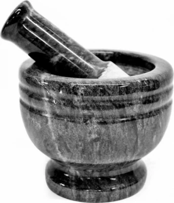 Edelhoff Hmoždíř a tlouček z leštěné žuly 14 cm