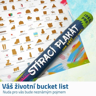 GFT Stírací plakát - 100 věcí co musíte zažít