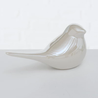 Boltze Dekorativní porcelánová soška ptáček Perly 1 ks