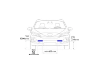 Pronett DRL světla pro denní svícení 2x 8 LED 