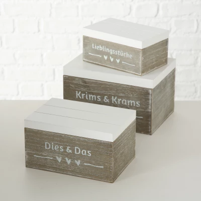 Boltze Dekorativní box Carola Set 3 ks