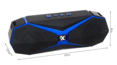 Izoxis 12275 Prenosný Bluetooth reproduktor s popruhom čiernomodrý