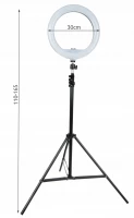 ISO 12261 Prstencová LED lampa se stativem 30 cm